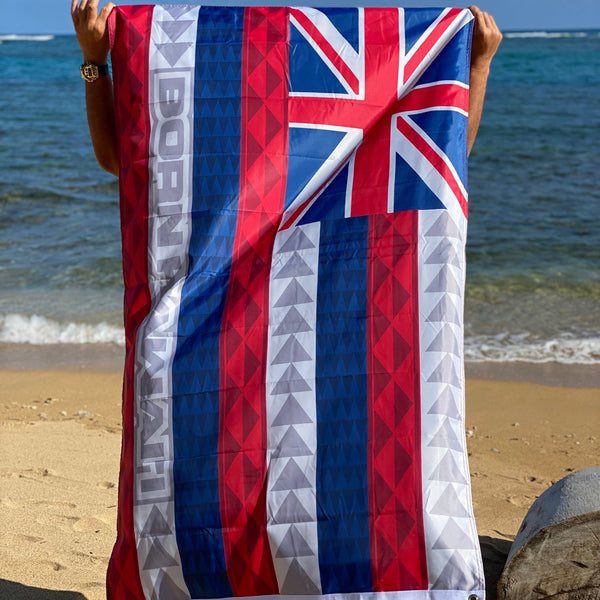 Born Hawaii Accessories HAWAIIAN FLAG 3X5 DOUBLE SIDED