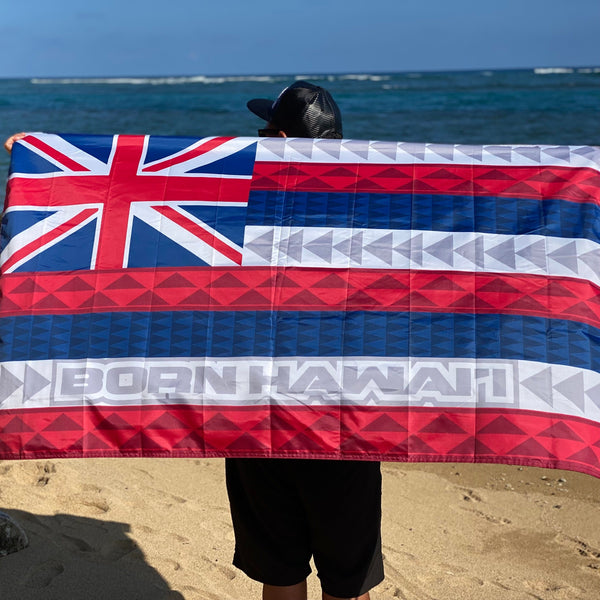 Born Hawaii Accessories HAWAIIAN FLAG 3X5 DOUBLE SIDED