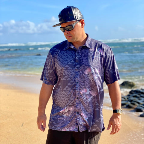 Born Hawaii Aloha Shirt PAPAHI ALOHA SHIRT PINK