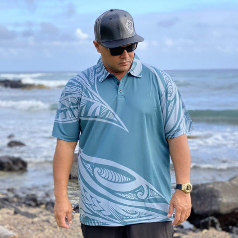 Born Hawaii Polo MALU POLO SLATE TEAL