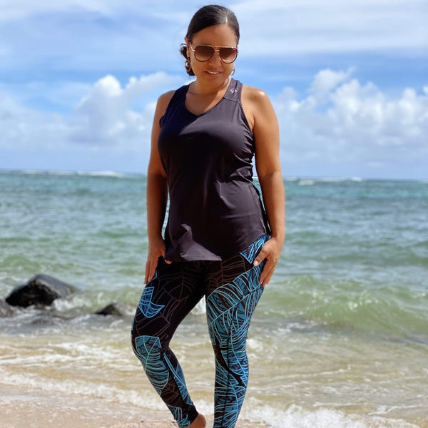 Born Hawaii Womens LAU LEGGING TEAL