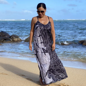 Born Hawaii Womens LAU MAXI DRESS TAUPE